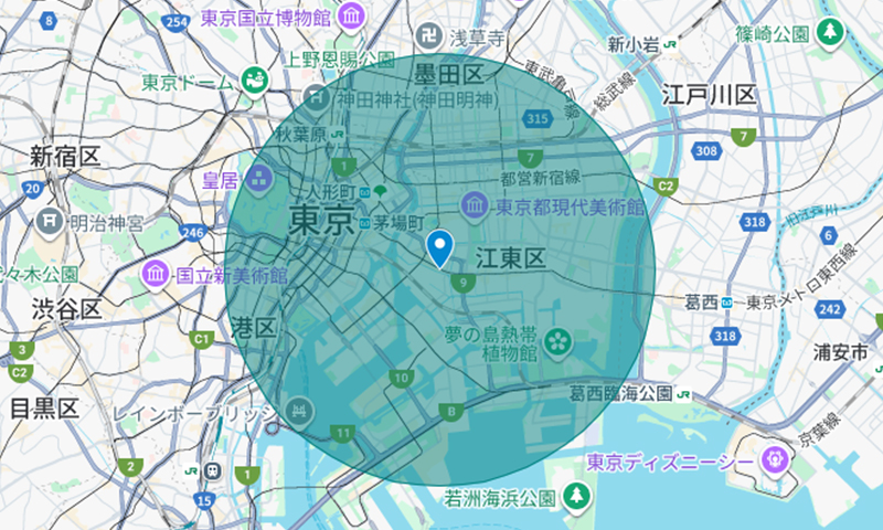 訪問エリア
